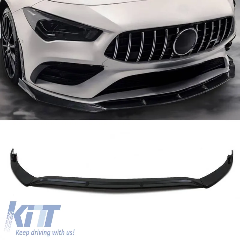 Front Spoiler suitable for Mercedes-Benz CLA C118 / X118 19-23 A Design Line & A Design 35 Gloss Black 3 pcs