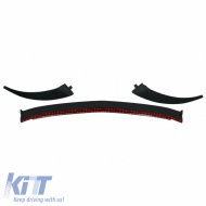Front Spoiler suitable for Mercedes-Benz E-Class W213 S213 C238 A238 Facelift (2020-Up) A Design Line Glossy Black 3 Pieces