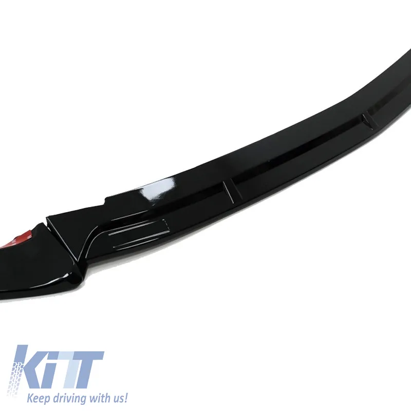 Front Spoiler suitable for Mercedes-Benz E-Class W213 S213 C238 A238 Facelift (2020-Up) A Design Line Glossy Black 3 Pieces