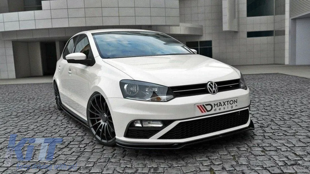 Front spoiler suitable for Volkswagen Polo 2014-2017 for GTI bumper