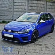 Front Spoiler suitable for VW Golf VII (7) 12-17 R & R-Line Bumper Glossy Black V.2-image-6300231