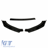 Front Spoiler suitable for VW Golf VII (7) 12-17 Standard Bumper Black Color From Abs Plastic 3 Pieces