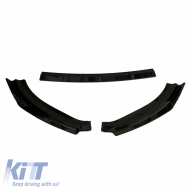 Front Spoiler suitable for VW Golf VII (7) 12-17 Standard Bumper Black Color From Abs Plastic 3 Pieces
