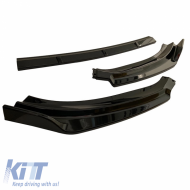 Front Spoiler suitable for VW Golf VII (7) 12-17 Standard Bumper Black Color From Abs Plastic 3 Pieces