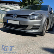 Front Spoiler suitable for VW Golf VII (7) 12-17 Standard Bumper Black Color From Abs Plastic 3 Pieces