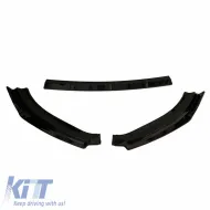 Front Spoiler suitable for VW Golf VII (7) 12-17 Standard Bumper Black Color From Abs Plastic 3 Pieces-image-6309329