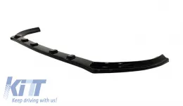 Front Spoiler suitable for VW Golf VII (7) 12-17 Race Glossy Black Standard Version-image-6317554