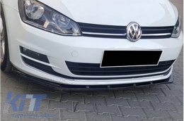 Front Spoiler suitable for VW Golf VII (7) 12-17 Race Glossy Black Standard Version