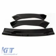 Front Spoiler suitable for VW Golf VII (7) 12-18 GTI Bumper Glossy Black 3pc-image-6301131