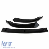 Front Spoiler suitable for VW Golf VII (7) 12-20 Standard Bumper Glossy Black 3pc-image-6300169