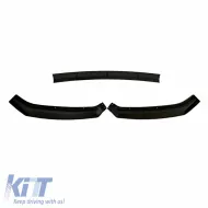 Front Spoiler suitable for VW Golf VII (7.5) 17-20 Standard Bumper Black Color Made from ABS Plastic 3 Pieces-image-6309309