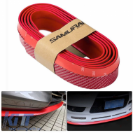 Front Spoiler Universal Samurai Lip Safe & Style 2500mm Red Carbon 1 pc - CGRSAR6037337