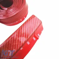Front Spoiler Universal Samurai Lip Safe & Style 2500mm Red Carbon 1 pc-image-6306006