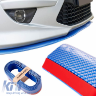 Front Spoiler Universal Samurai Lip Safe & Style 2500mm Blue Carbon 1 pc - CGRSAR6038631