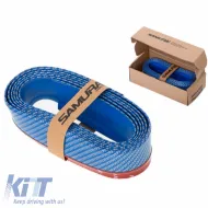 Front Spoiler Universal Samurai Lip Safe & Style 2500mm Blue Carbon 1 pc-image-6312386