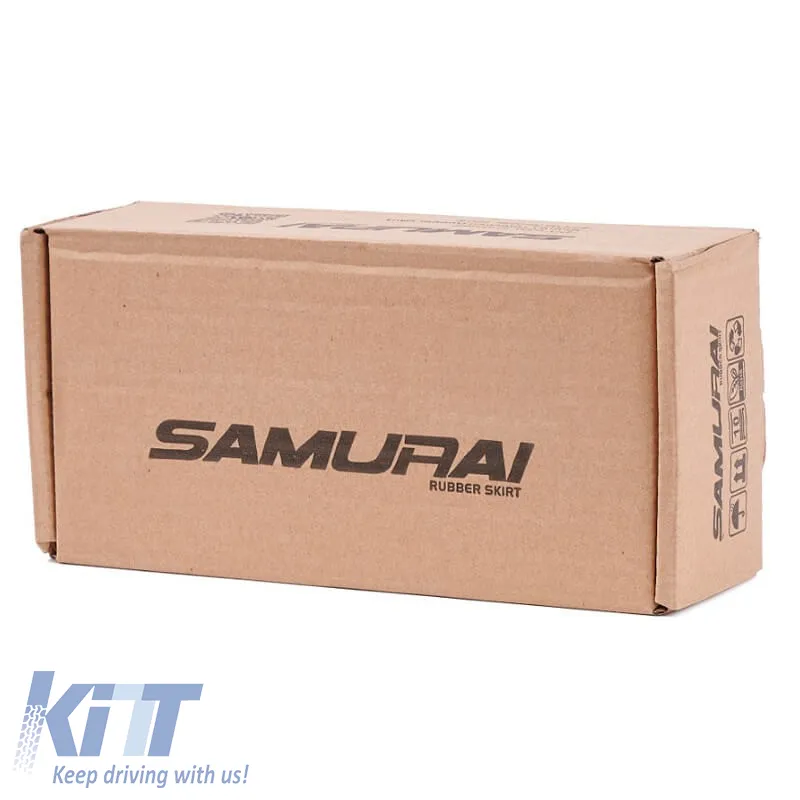 Front Spoiler Universal Samurai Lip Safe & Style 2500mm Blue Carbon 1 pc