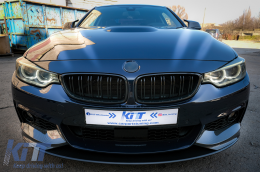 Front Spoiler with Diffuser suitable for BMW 4 Series F32 Coupe F33 Cabrio F36 Grand Coupe (2013-03.2019) M-Performance Design Carbon Film Coating-image-6079402