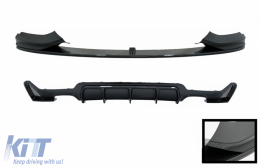 image-40-Front Spoiler with Diffuser suitable for BMW 4 Series F32 Coupe F33 Cabrio F36 Grand Coupe (2013-03.2019) M-Performance Design Carbon Film Coating