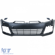 Front sport bumper incl. grille + daytime running lights for VW Golf 6 2008-2013-image-6210433