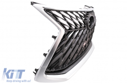 Frontgrill für LEXUS LX570 J200 2017+ TRD Look Aluminiumrahmen Graphit-Interieur-image-6091784