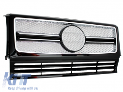 Frontgrill für Mercedes G-Klasse W463 90-14 G65 Look Chrome Edition-image-6003915