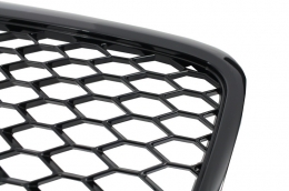 Frontgrill ohne Emblem für Audi A6 4F 4F2 C6 04-11 RS Design Schwarz-image-6016922