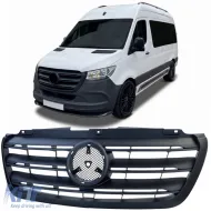 image-31-Frontgrill schwarz geeignet für Mercedes Sprinter W907 W910 2018-2024