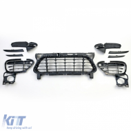image-6-Frontgrill-Set Stoßstange geeignet für Porsche Cayenne 958 92A Pre-Facelift 10-14 Turbo
