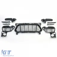 image-1-Frontgrill-Set Stoßstange geeignet für Porsche Cayenne 958 92A Pre-Facelift 10-14 Turbo