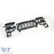 Frontgrill-Set Stoßstange geeignet für Porsche Cayenne 958 92A Pre-Facelift 10-14 Turbo-image-6195645