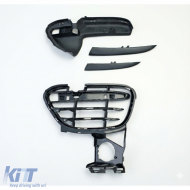 Frontgrill-Set Stoßstange geeignet für Porsche Cayenne 958 92A Pre-Facelift 10-14 Turbo-image-6195646