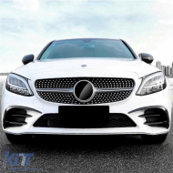 Frontsplitter Aero für Mercedes C W205 S205 C205 A205 Facelift 2019+ C43 Look-image-6073303