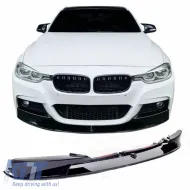 image-33-Frontspoiler geeignet für BMW 3 F30/F31 11-19 M-Paket Glänzend Schwarz M Performance Design Design Look 1Stück