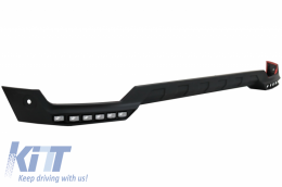 Frontspoiler LED DRL Erweiterung für Mercedes G W463 1989-2017 Schwarz-image-6039126