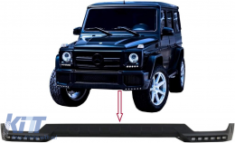 Frontspoiler LED DRL Erweiterung für Mercedes G W463 1989-2017 Schwarz-image-6104704