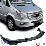 image-57-Frontspoiler Lip Gloss Schwarz geeignet für Mercedes Sprinter W906 Facelift 2013-2018
