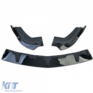 Frontspoiler Lip Gloss Schwarz geeignet für Mercedes Sprinter W906 Facelift 2013-2018-image-6208381