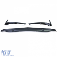 Frontspoiler Lippe Sportlook schwarz glänzend, geeignet für Mercedes C W205 S205 14-21-image-6203888