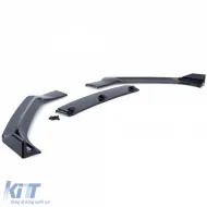 Frontspoiler Lippe Stoßstange schwarz glänzend mit ABE, geeignet für Audi A4 B9 8W 15-19-image-6197223