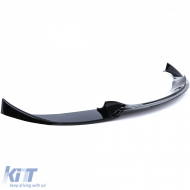 Frontspoiler Lippe Stoßstange schwarz glänzend geeignet für BMW 5er E60 E61 2007-2009-image-6206349