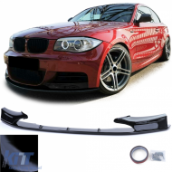 image-32-Frontspoiler mit glänzendem Splitter, geeignet für BMW 1er Serie F20 F21 10-15