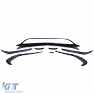Frontspoiler Set Stoßstange Sport Schwarz Glänzend, geeignet für Mercedes A-Klasse W176-image-6192285