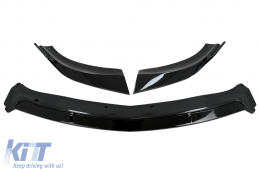 Frontspoilerlippe Erweiterung für Mercedes CLA C117 X117 Sport Line 16-18 Glänzend schwarz-image-6090969