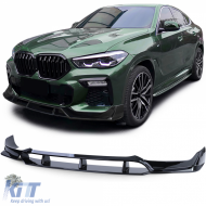 image-72-Frontspoilerlippe Leistungstyp 2 glänzend schwarz geeignet für BMW X6 G06 ab 19