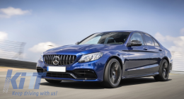 Frontstoßstange Diffusor Doppelt Tipps für Mercedes C A205 C205 2014-2019 C63 Look-image-6077952