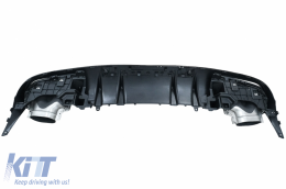 Frontstoßstange Diffusor Doppelt Tipps für Mercedes C A205 C205 2014-2019 C63 Look-image-6077960