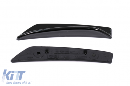 Frontstoßstange Flaps Side Fins für MERCEDES A W177 V177 04.18+ A35 Look Schwarz--image-6100533