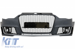image-9-Frontstoßstange für Audi A3 8V 12-15 Kühlergrill Fließheck Sportback RS3 Look