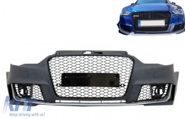 Frontstoßstange für Audi A3 8V 12-15 Kühlergrill Fließheck Sportback RS3 Look-image-6092776