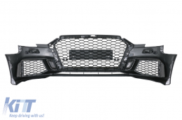 Frontstoßstange für AUDI A3 8V Facelift 16-19 Limousine Cabrio RS3 Look Brillantes Schwarz-image-6041084